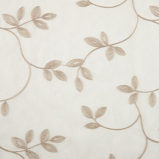Regal Home Meadow Rod Pocket Embroidered Sheer Single Curtain Panel