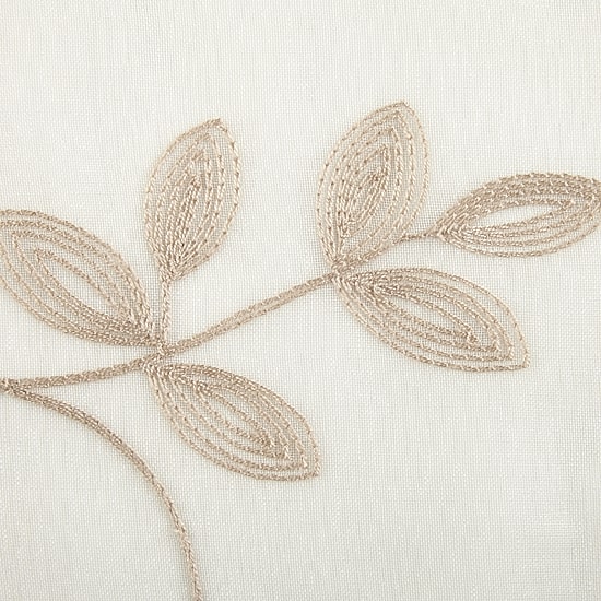 Regal Home Meadow Rod Pocket Embroidered Sheer Single Curtain Panel