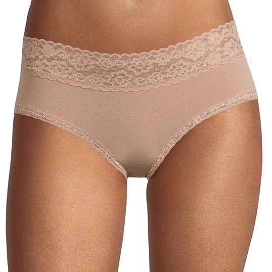 Arizona Body Cotton with Lace Hipster Panty