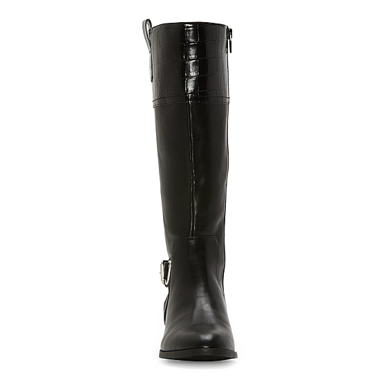 St. John's Bay Womens Roslyn Wide Calf Stacked Heel Riding Boots