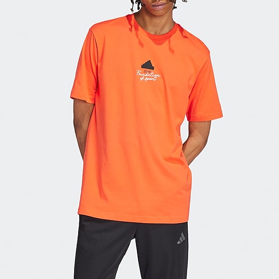 adidas Mens Crew Neck Short Sleeve Regular Fit Graphic T-Shirt