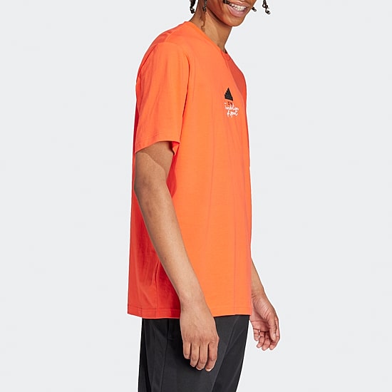 adidas Mens Crew Neck Short Sleeve Regular Fit Graphic T-Shirt