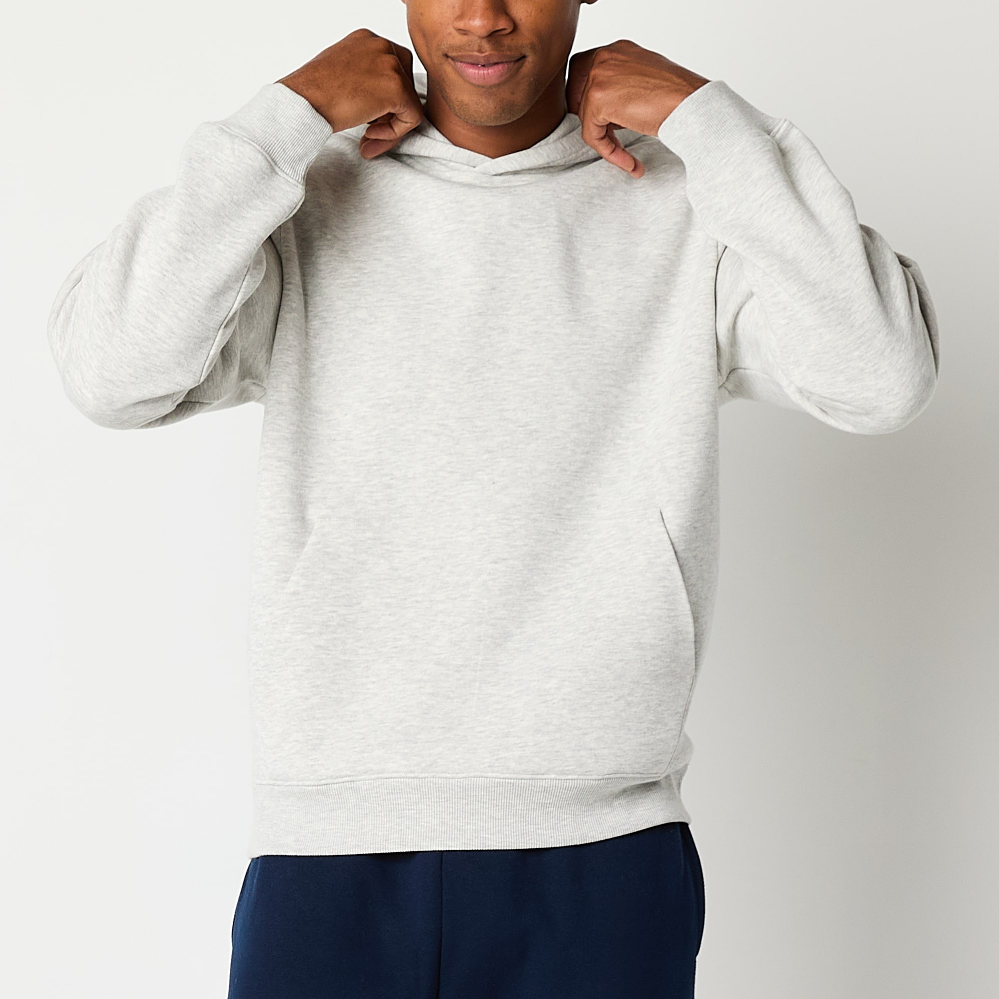 Xersion Cotton Fleece Mens Long Sleeve Moisture Wicking Active Hoodie