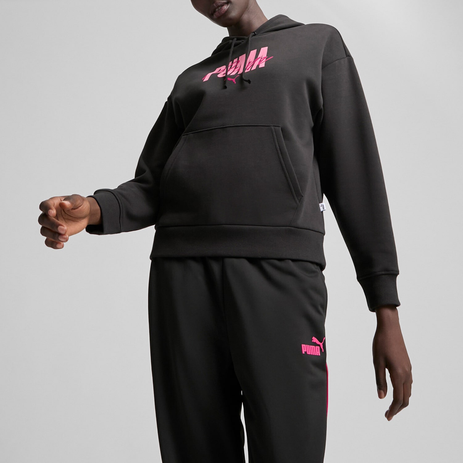PUMA Live In Collection Womens Long Sleeve Fleece Active Hoodie
