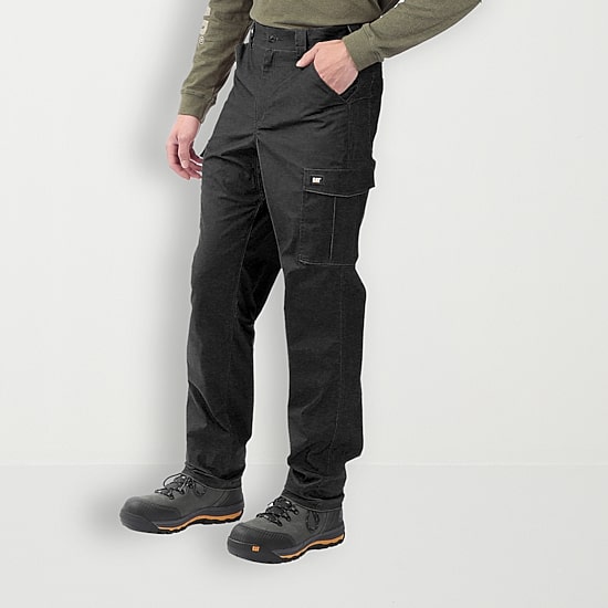 CAT Ripstop Mens Stretch Fabric Straight Fit Cargo Pant