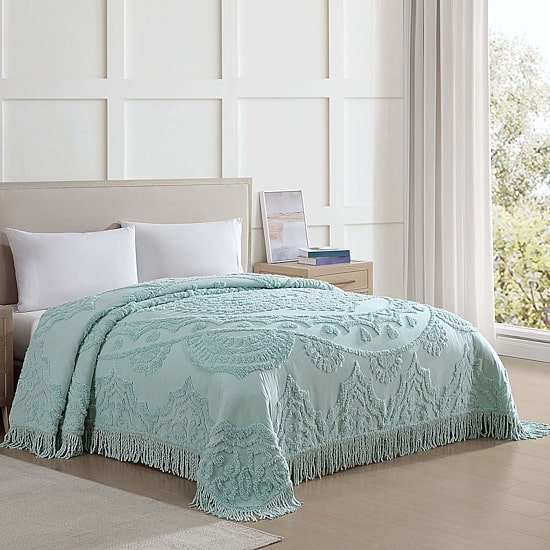 Beatrice Home Fashions Lotus Chenille Bedspread