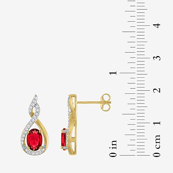Gemstone 14K Gold Over Silver 2-pc. Oval Jewelry Set