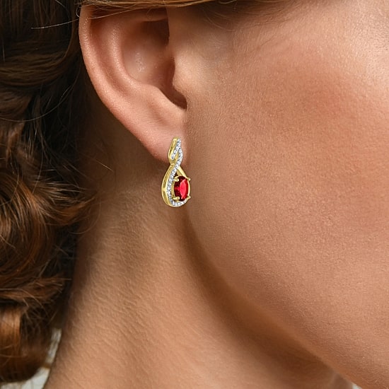 Gemstone 14K Gold Over Silver 2-pc. Oval Jewelry Set