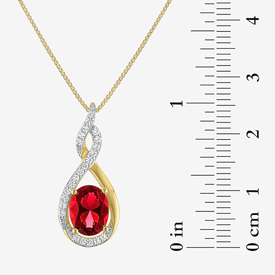 Gemstone 14K Gold Over Silver 2-pc. Oval Jewelry Set