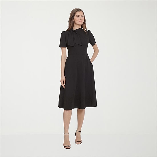 Ivy & Blue Short Sleeve Fit + Flare Dress
