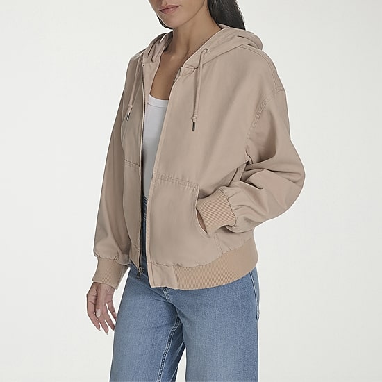 Levi's® Womens Hooded Midweight Bomber Jacket