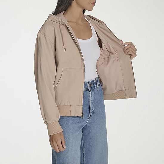 Levi's® Womens Hooded Midweight Bomber Jacket