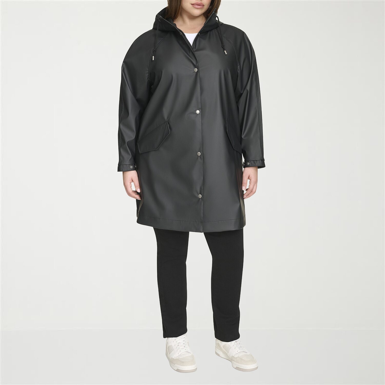 Levi's® Womens Hooded Water Resistant Midweight Plus Raincoat