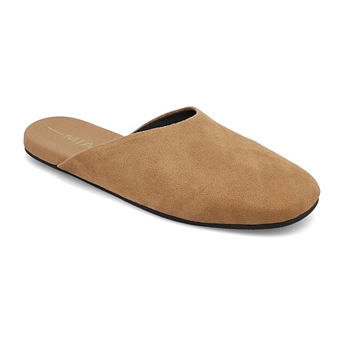 Mia Girl Womens Square Closed Toe Mules In Beige