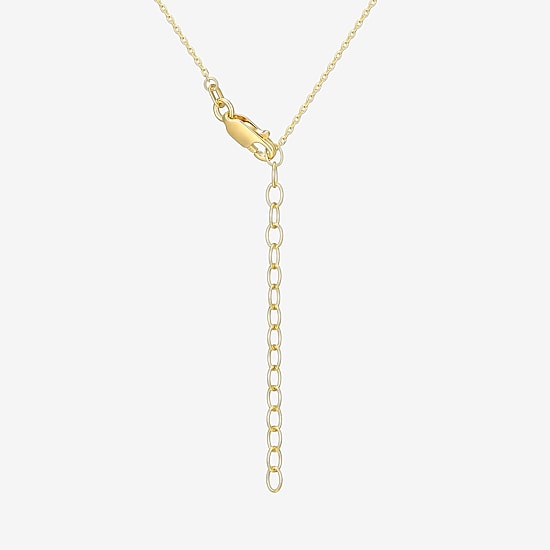 Womens White Mother Of Pearl 18K Gold Over Silver 18 Inch Pendant Necklace