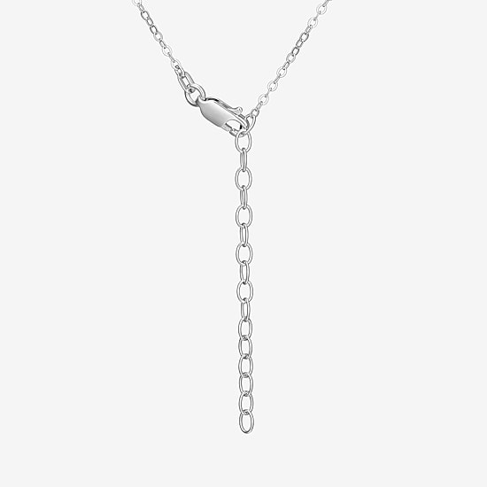 Womens White Mother Of Pearl Sterling Silver Round 20 Inch Pendant Necklace