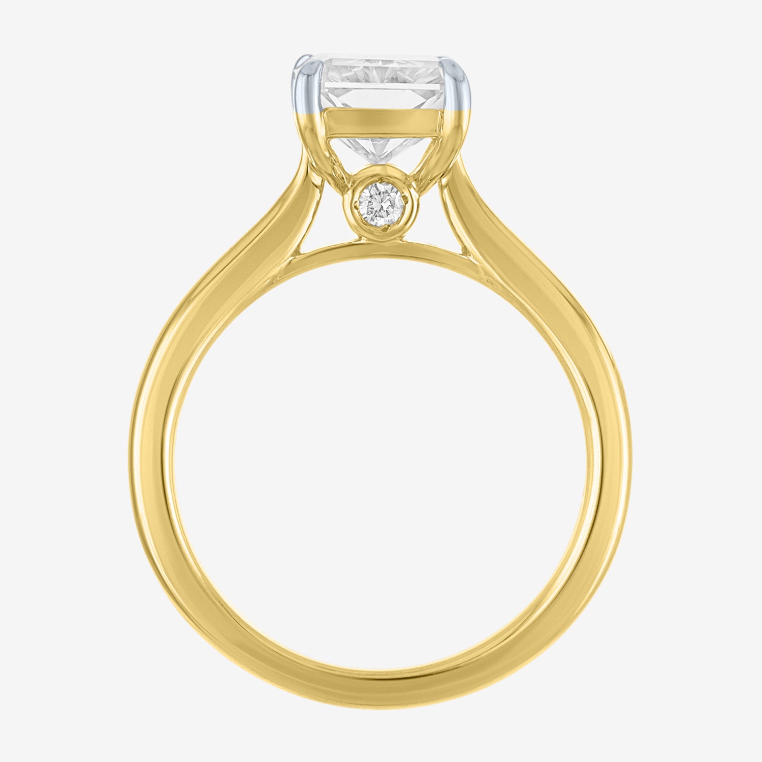 (G / Si1-Si2) Womens 3 CT. T.W. Lab Grown White Diamond Sterling Silver Rectangular Engagement Ring