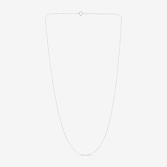 Womens 14K Gold 18 Inch Box Chain Necklace