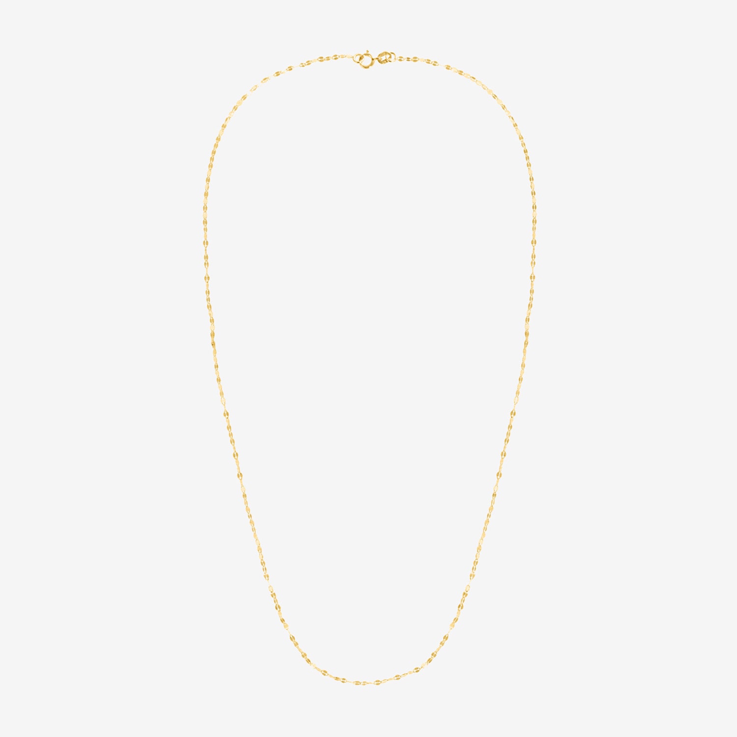 Womens 14K Gold 18 Inch Rolo Chain Necklace