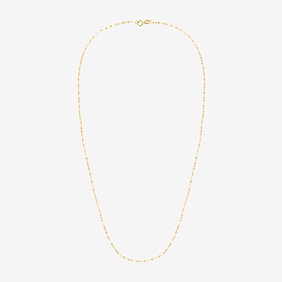 Womens 14K Gold 18 Inch Rolo Chain Necklace
