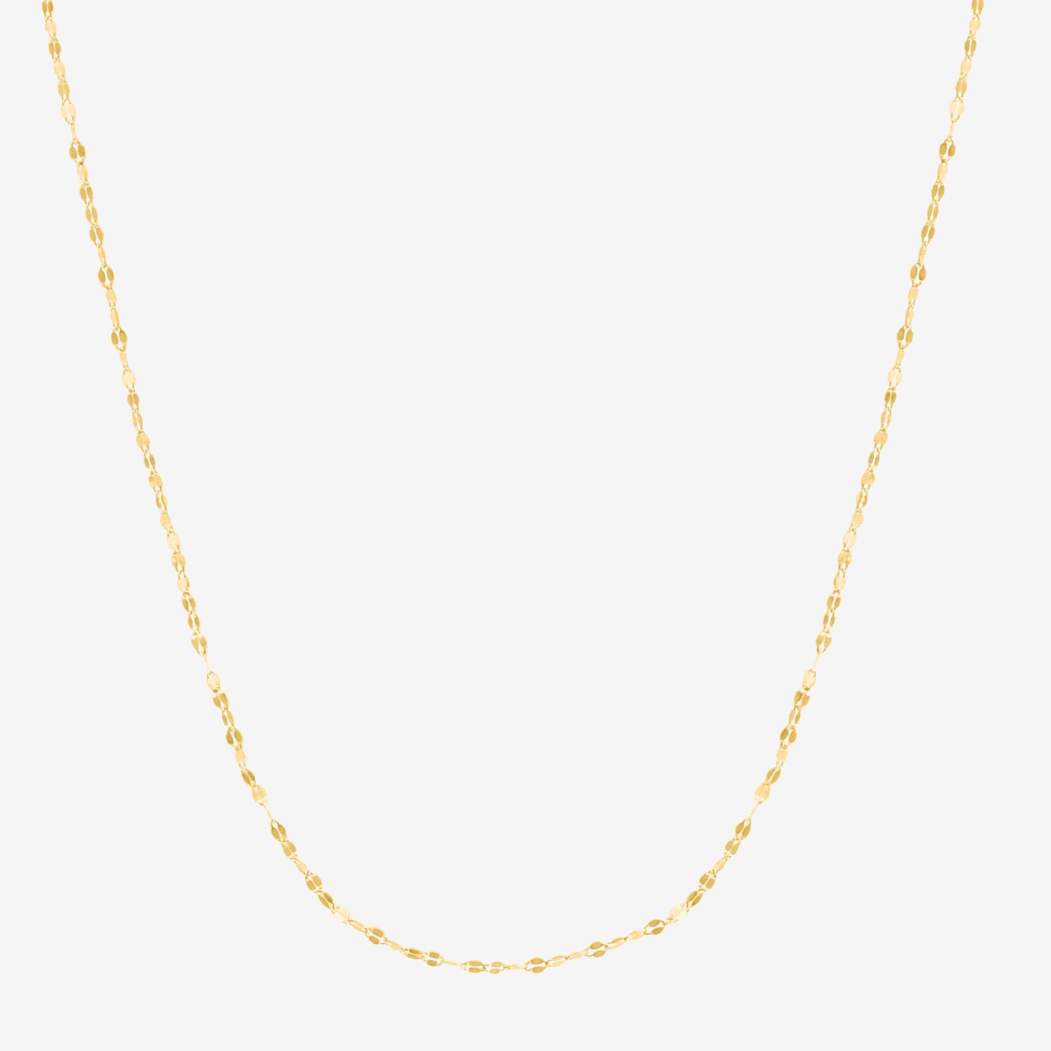 Womens 14K Gold 18 Inch Rolo Chain Necklace