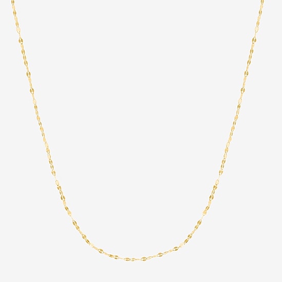 Womens 14K Gold 18 Inch Rolo Chain Necklace