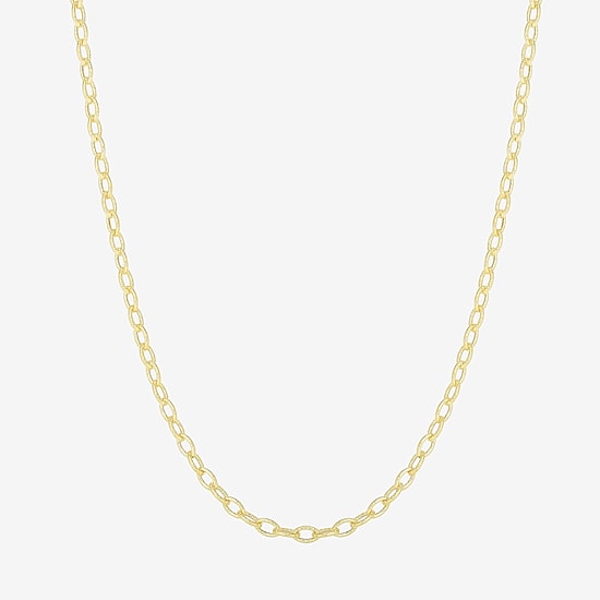 Unisex Adult 14K Gold 18 Inch Link Chain Necklace