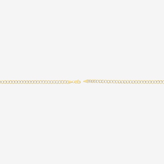 Mens 14K Gold 24 Inch Curb Chain Necklace