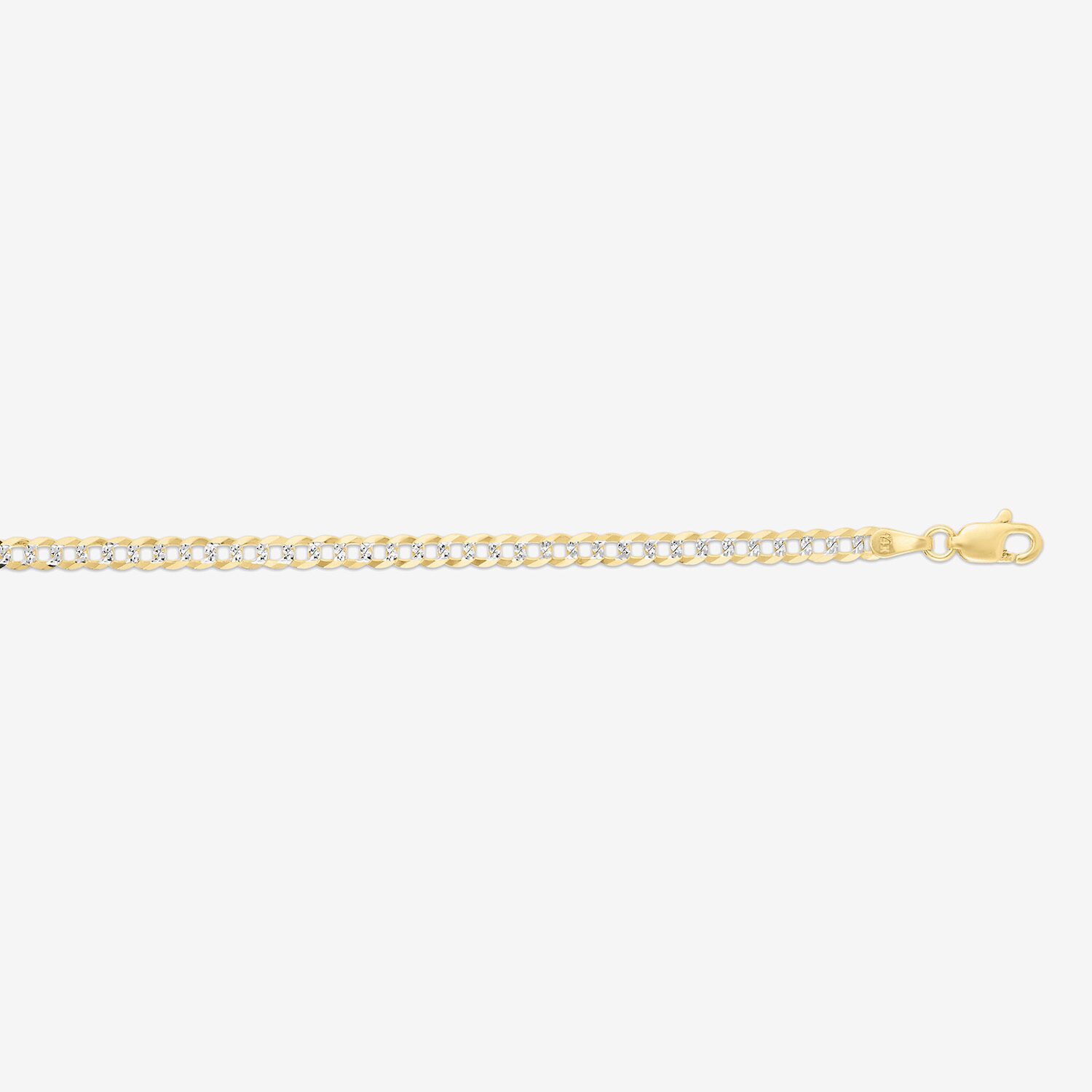 Unisex Adult 14K Gold 18 Inch Curb Chain Necklace