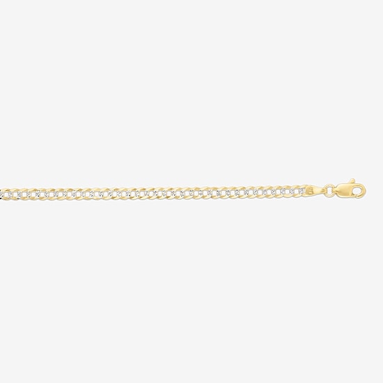 Unisex Adult 14K Gold 18 Inch Curb Chain Necklace