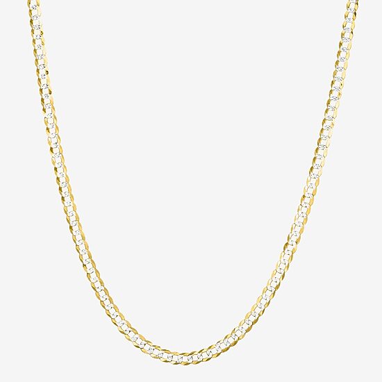 Mens 14K Gold 20 Inch Curb Chain Necklace