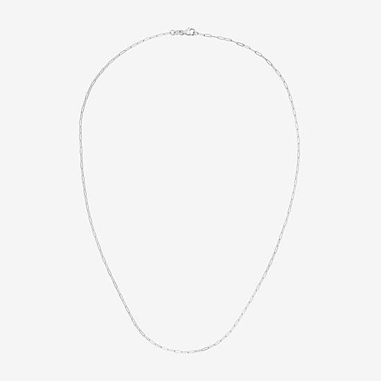 Unisex Adult 14K Gold 18 Inch Paperclip Chain Necklace