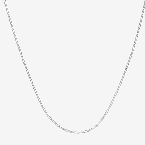 Unisex Adult 14K Gold 18 Inch Paperclip Chain Necklace