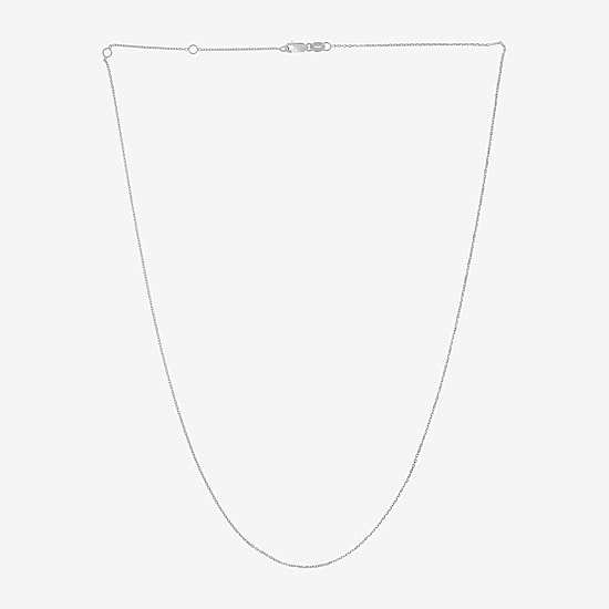 Womens 14K Gold 18 Inch Cable Chain Necklace