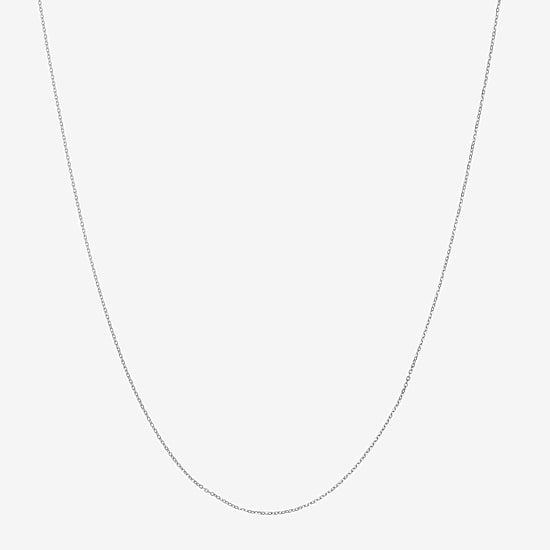 Womens 14K Gold 18 Inch Cable Chain Necklace