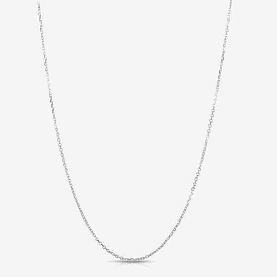 Womens 14K Gold 18 Inch Cable Chain Necklace