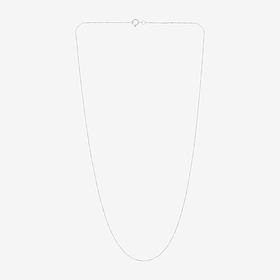 Womens 14K Gold 16 Inch Box Chain Necklace