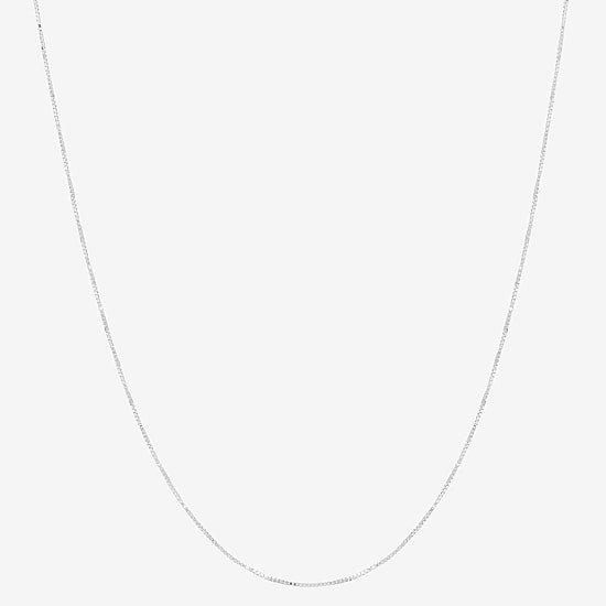 Womens 14K Gold 16 Inch Box Chain Necklace