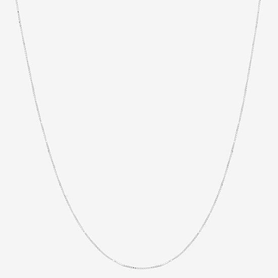 Womens 14K Gold 18 Inch Box Chain Necklace