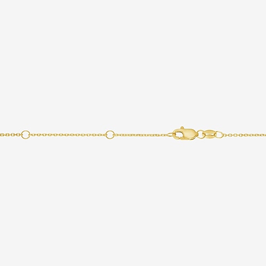 Womens 14K Gold 18 Inch Cable Chain Necklace