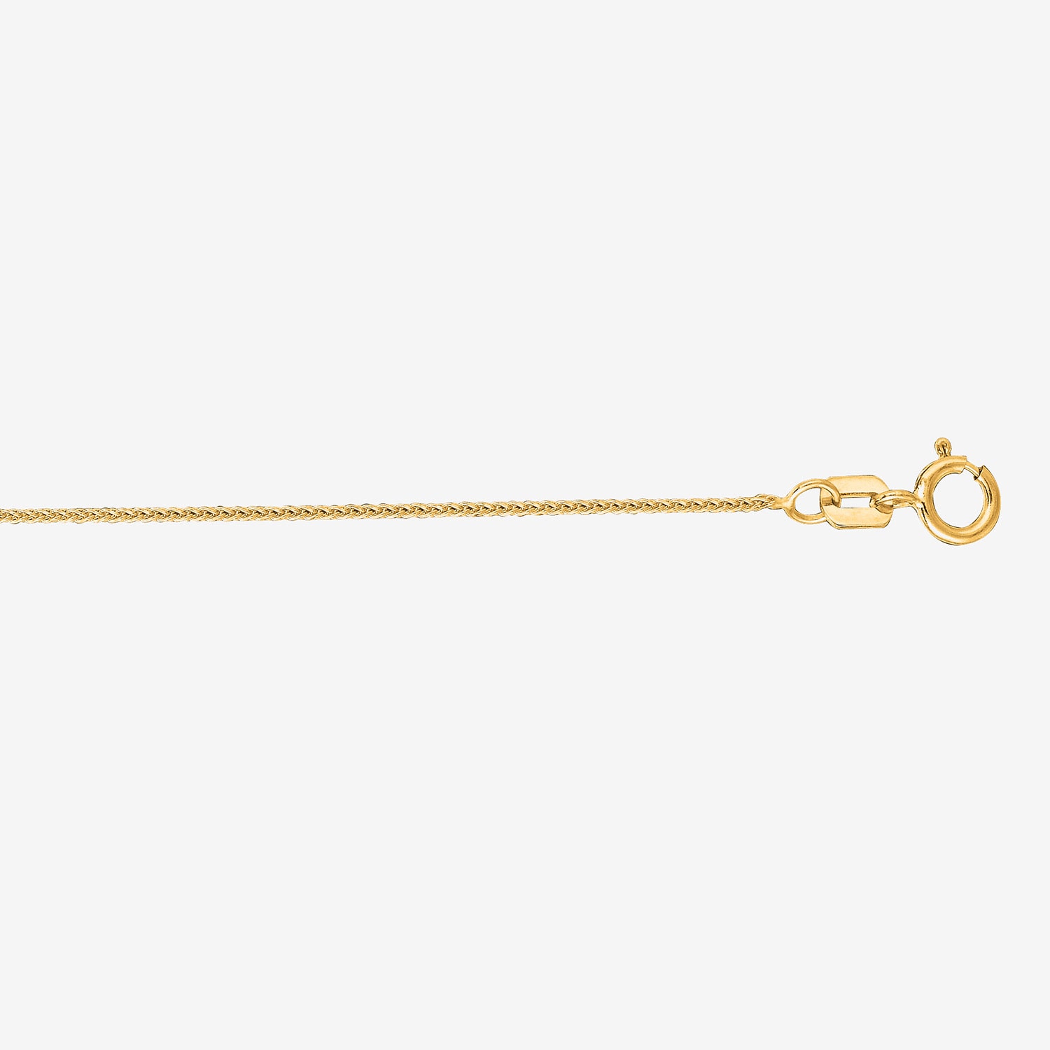 Womens 14K Gold Inch Wheat Chain Necklace