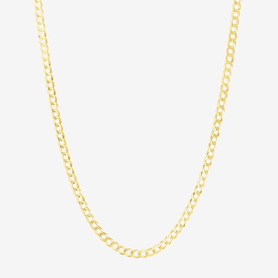 Mens 14K Gold 20 Inch Curb Chain Necklace