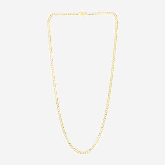 Mens 14K Gold 20 Inch Curb Chain Necklace