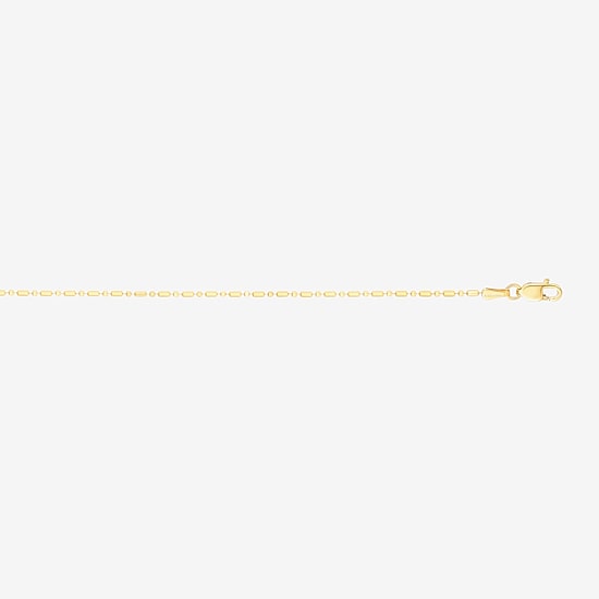 Womens 14K Gold 18 Inch Bead Chain Necklace