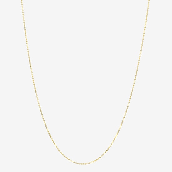 Womens 14K Gold 18 Inch Bead Chain Necklace