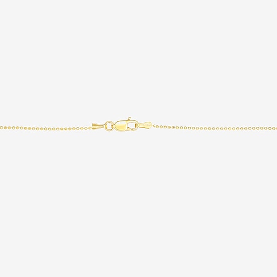 Womens 14K Gold 18 Inch Bead Chain Necklace