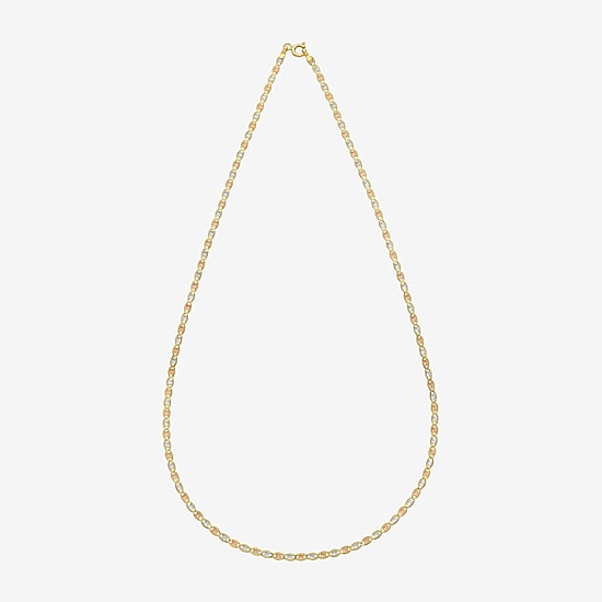 Womens 14K Gold 18 Inch Valentino Chain Necklace