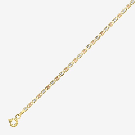Womens 14K Gold 18 Inch Valentino Chain Necklace