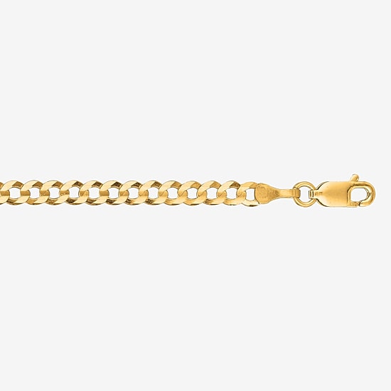 Mens 14K Gold 24 Inch Curb Chain Necklace