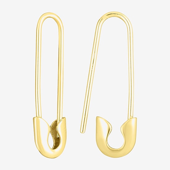 Womens 14K Gold 23mm Hoop Earrings